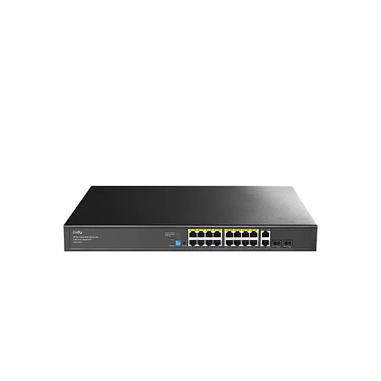 CUDY GS1018PS2 V3.0 Switch Gigabit RJ45 portovi:18 PoE portovi: 16 30W