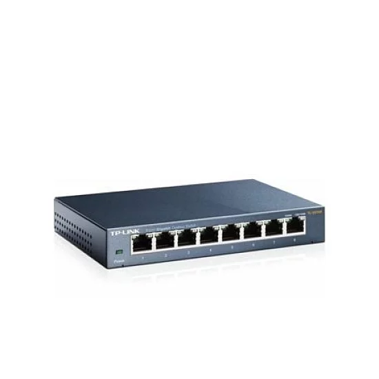 TP LINK Switch TL-SG108 Gigabit/8x RJ45/10/100/1000Mbps/Desktop metalno kuciste