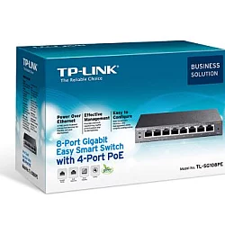 TP LINK 8-Port Gigabit Easy Smart Switchwith 4-Port PoE (TL-SG108PE)