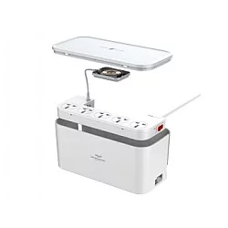 MOYE Voltaic prednaponska zaštita i bežični punjač 16A/4000W/5 USB/5 Sockets/15W WiFi