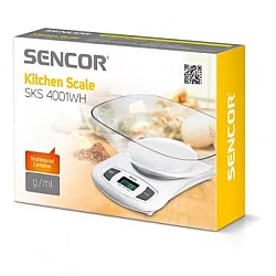 SENCOR Kuhinjska vaga SKS4001WH