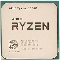AMD CPU AM4 Ryzen 7 5700 8C/16T, 3.70-4.60GHz 100-000000743 Tray