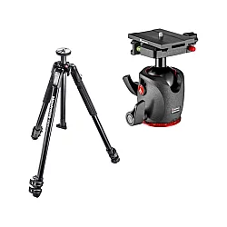 MANFROTTO Tripod SET MT190X3-BDL 190X3 Alu with Ball Head Q6