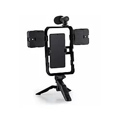 3G Mini tripod AY-49X-2 sa LED svetlima i mikrofonom crni