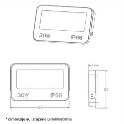 DAWN GN-FL913-30W CCT LED reflektor
