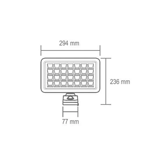 HOME Solarni LED reflektor sa senz. 19W 2000lm