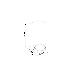 HOME LIGHT PL-209 LED Zidna svetiljka Crna