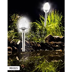 HOME Solarna baštenska lampa sa staklenom glavom