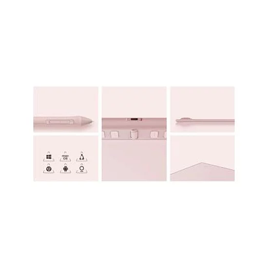 HUION Inspiroy 2 S H641P Pink Grafička tabla