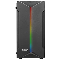 EVEREST Saber RGB LED Strip Black 250W Mini Tower kućište