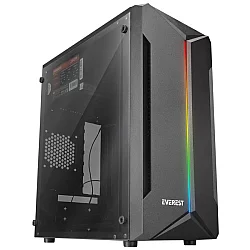 EVEREST Saber RGB LED Strip Black 250W Mini Tower kućište
