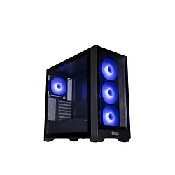 UGD Kućište Titan 2314, ATX, providna stranica, ugradjena 4xRGB kulera, Crno