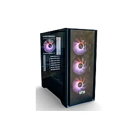 UGD Kuciste Tracer 2234 PSU-650W G650 ATX, providna stranica, ugradjena 4xRGB kulera, Crno SA NAPAJANJEM
