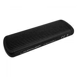 LC POWER SSD Rack LC-M2-C-NVME-2 Enclosure for NVMe M.2 SSD USB3.2 Gen.2x1 Type C Black