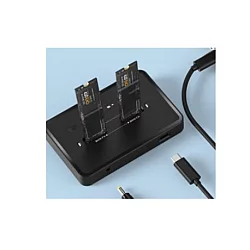 GEMBIRD DD2-U3M2 Gembird Desktop doking stanica sa dva USB Type-C M.2 NVME (i SATA) SSD ureðaja, crna