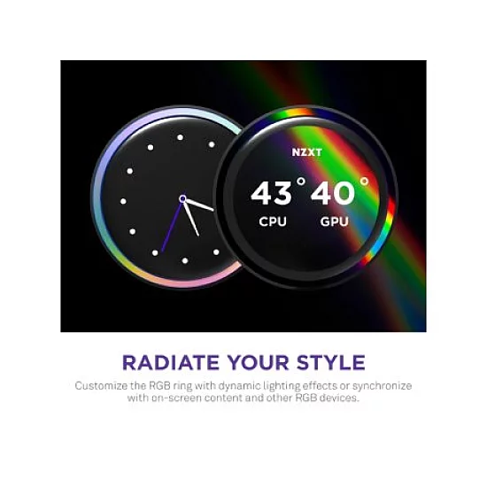 NZXT Kraken Elite 420 RGB V2 vodeno hlađenje crno (RL-KR42E-B2)
