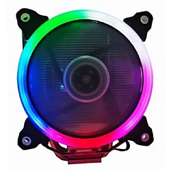 GEMBIRD CPU-HURACAN-ARGB-X130  LED UNI kuler 150W 120mm.Fan +/-1600rpm 26dBa LGA 775/115x/1200/AMD