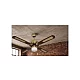 EUROLAMP Plafonski ventilator sa svetlom E27, 125 cm, 70W, braon-zlatni