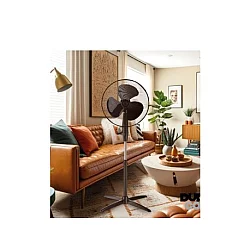 NIAROS PODNI Ventilator PREČNIKA 43CM, 45W, VISINA DO 133CM ,CRNI