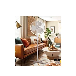 NIAROS PODNI Ventilator PREČNIKA 43CM, 45W, VISINA DO 133CM, BELI