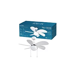 NIAROS PLAFONSKI VENTILATOR 32' SA LAMPOM, Bela
