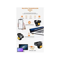 GMB POS-BSH500 GMB 2d/OCR CMOS Warehouse Finger barcode scanner, 600mAh, 1MP, BT/WiFi