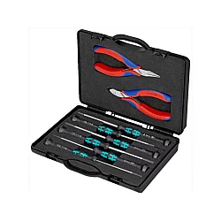 KNIPEX Komplet klešta za elektroniku sa Wera odvijačima 8/1 – 00 20 18