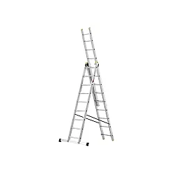 CRAFTER Aluminijumske trodelne merdevine 3x9 gazišta 150 kg