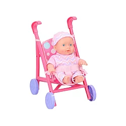 My Baby & Me Bebi lutka 20 cm sa kolicima