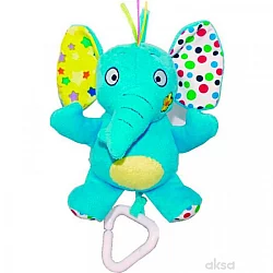 BIBA TOYS Plišana muzička igračka - slon