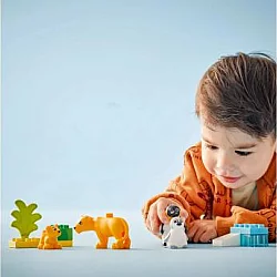 LEGO DUPLO 10442 Porodice divljih životinja: pingvini i lavovi