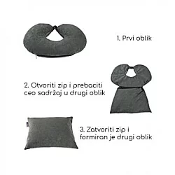 MEMOFORM Vratni jastuk  Travel 2u1