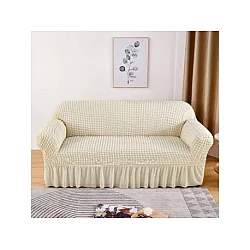 HOMEMATES 1+1 gratis retro pokrivač za dvosede i kauče od 145cm do 185cm - Bela