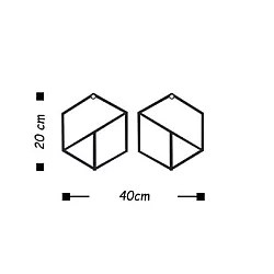 WALLXPERT Čiviluk Geometric