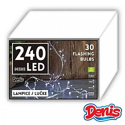 Denis Mini LED lampice 240L, 30 flas