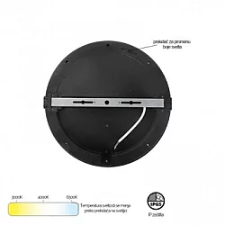 HOME LIGHT MONA-200-20W LED plafonjera crna