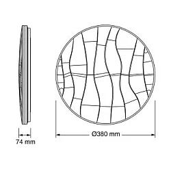 OSRAM LED plafonjera 38cm 24W 4000K IP20 bela