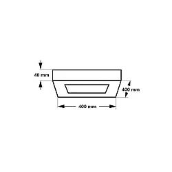 BBLINK LED plafonjera 36W promenljiva boja