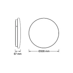 OSRAM LED plafonjera sa senzorom 18W 6500K IP44