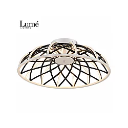 LUME Aurora 8 LED plafonjera bela/crna