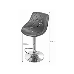 Oskar Barska stolica Kast white eco / chrom baza