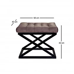 Atelier del Sofa Tabure Capraz Black Brown
