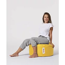 Atelier del Sofa Tabure Round Pouf Yellow