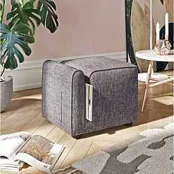Atelier del Sofa Pouffe Paris Grey