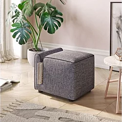 Atelier del Sofa Pouffe Paris Grey