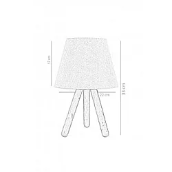 OPVIQ Stona lampa 203 M Wood