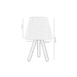 OPVIQ Stona lampa 203 P Wood