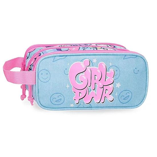 MOVOM MOVOM GIRL POWER prazna pernica sa 3 pregrade