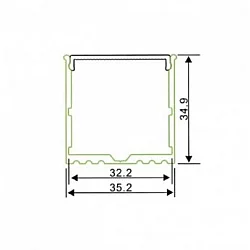 BBLINK LED PROFIL LL-ALP017-R KOMPLET