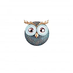 WALLXPERT Zidna dekoracija Owl 3 Copper